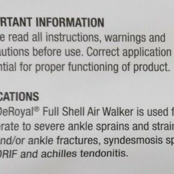 DeRoyal Short Air Pump Walking Boot - Picture 13 of 13